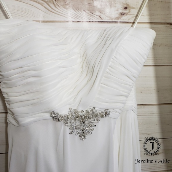 Custom Strapless Ivory Corset Back Wedding Dress - Picture 2 of 8